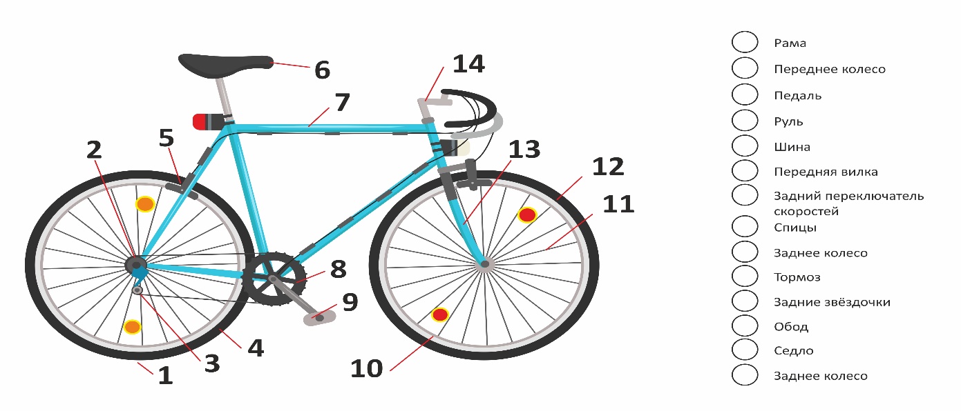 Велосипед схема 1 класс