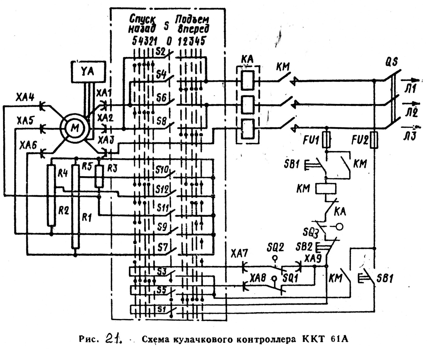Схемы ккт. ККТ-61а контроллер крановый схема. ККТ-61а контроллер крановый схема включения. Контроллер ККТ-61. Командоконтроллер ККТ-61 схема.