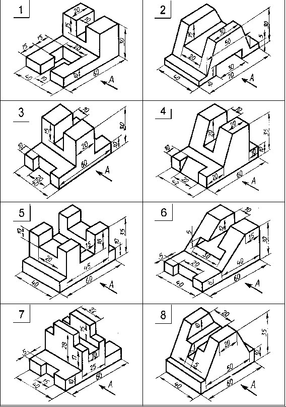 Какие изображения бывают инженерная графика