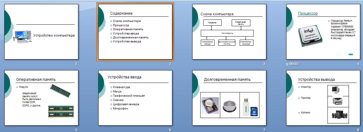 Презентация состоит из слайдов информационные объекты на расположены на