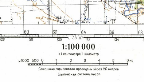 Отношение длины линии на плане к соответствующей линии длины