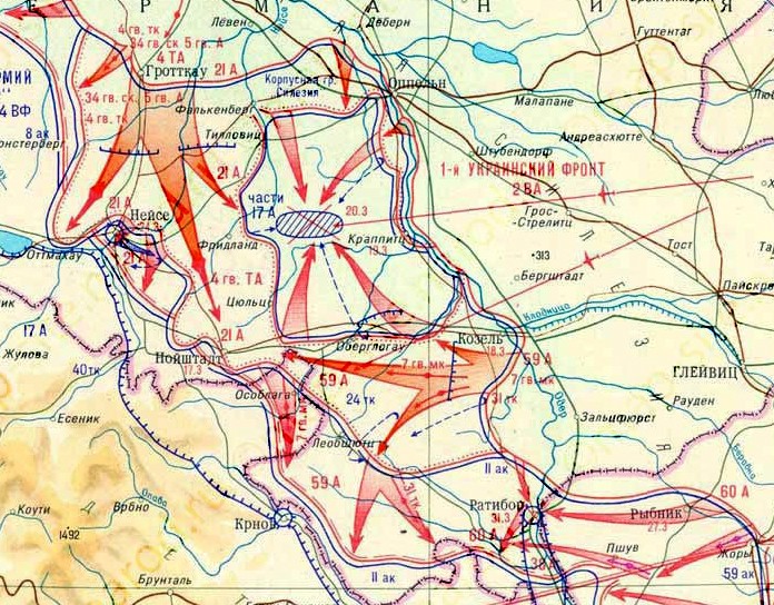 Боевые действия 1944 года. Боевые действия 1944. Карта района боевых действий. Верхне-Силезская наступательная операция. Верхне-Силезская наступательная операция 1945 года.