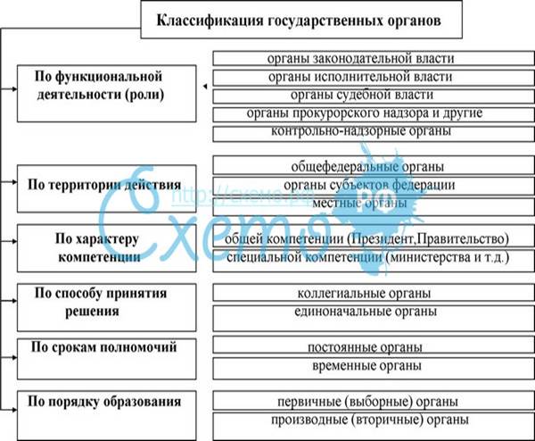 Орган государства характеристики