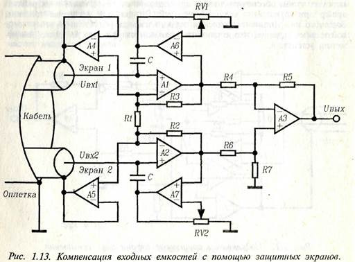 Схема измерительного усилителя