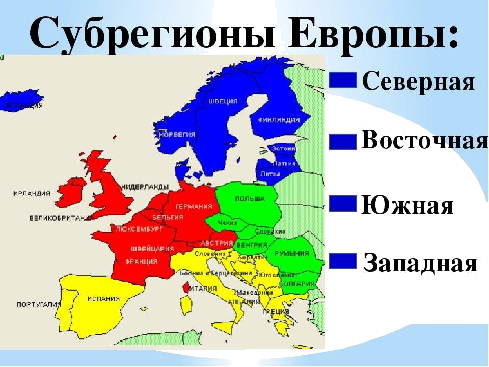 Какие страны европы вы знаете. Зарубежная Европа Северная Южная Западная Восточная. Назовите субрегионы зарубежной Европы. Границы субрегионов Европы. Границы Северной Южной Западной и Восточной Европы.