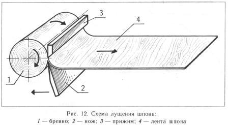 Производство фанеры схема