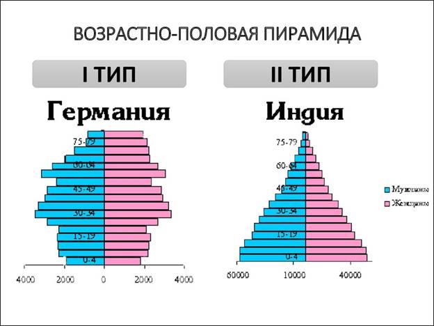 Половозрастная структура населения страны