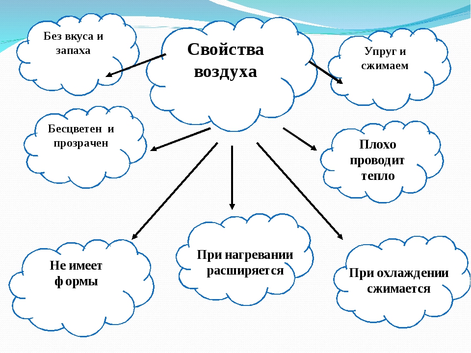 Как с помощью схемы показать необходимость охраны воздуха