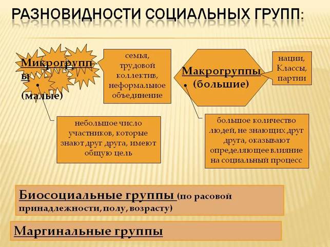 Приведите примеры социальных групп. Виды социальных групп. Разновидности соц групп. Назовите виды социальных групп. Подвиды социальных групп.