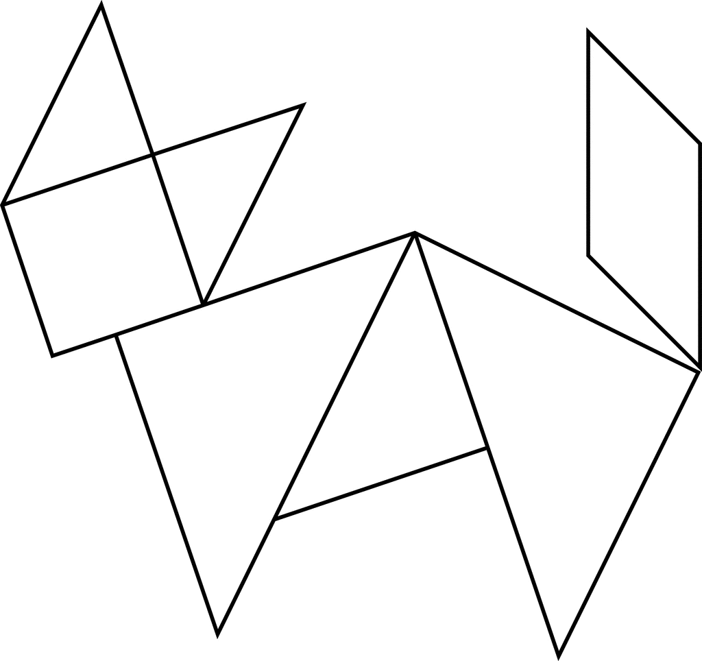Геометрическая игра танграм фигуры