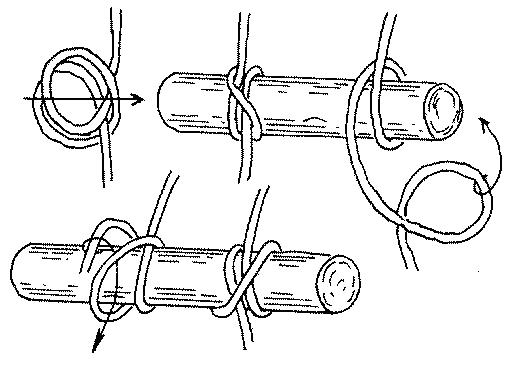 Сколько основных видов узлов закрепления веревки за конструкцию изучается в псп