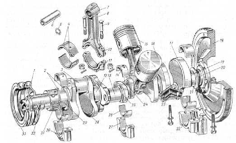 кривошипно-шатунный механизм камаз 740