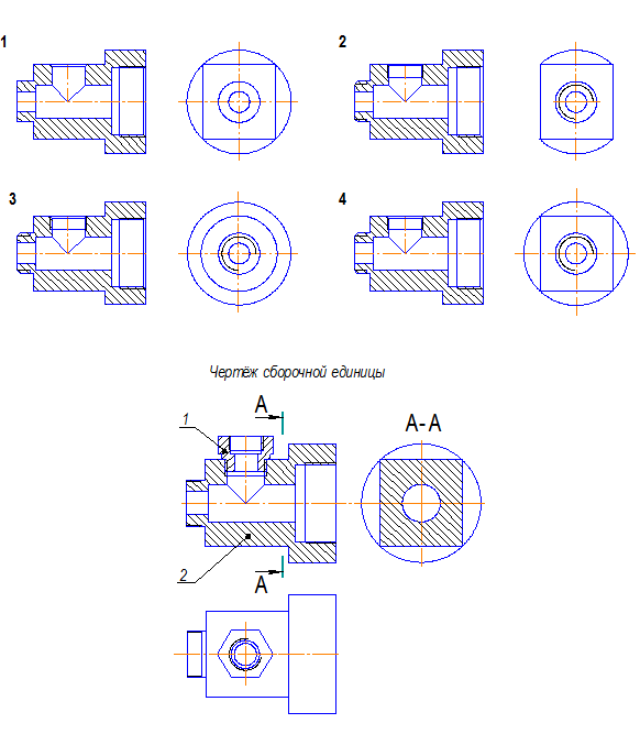 Чертеж сборочной единицы примеры