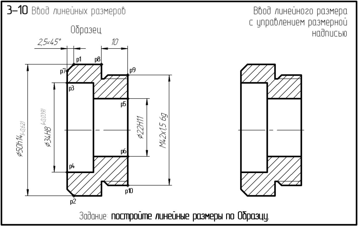 Что такое линейный размер на чертеже