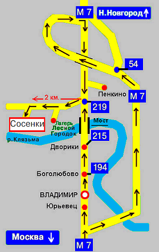 Владимирская область пенкино карта