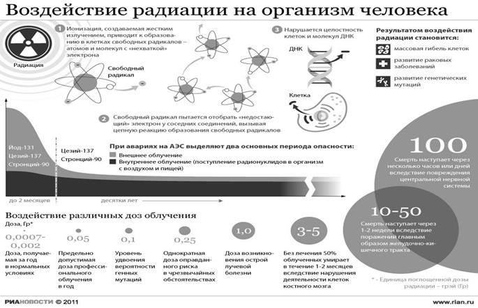 Биологическое действие радиации. Обнаружение радиации - презентация, доклад, про