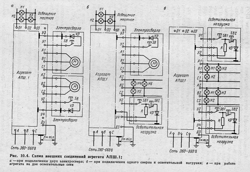 Аош шахтный схема подключения