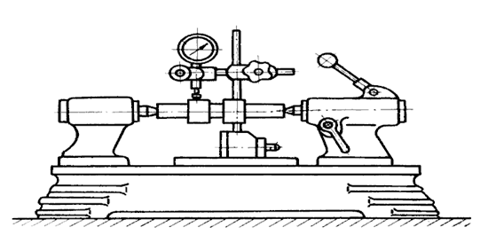 Схема измерения радиального биения