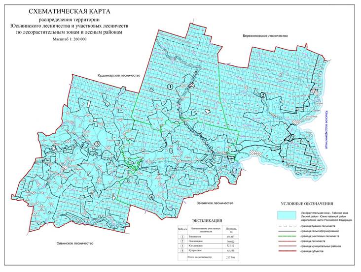 Карта схема лесничества