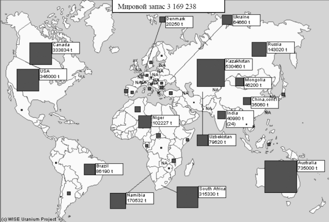Месторождения урана на карте. Карта запасов урана в мире. Карта добычи урана в мире. Месторождения урана в мире на карте. Залежи урановых руд в мире карта.