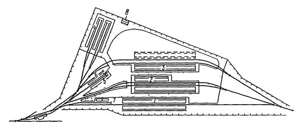 Схема грузового двора