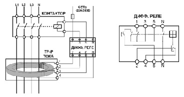 Контактор abb схема подключения